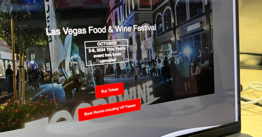 Festival Makanan dan Anggur Las Vegas dibatalkan