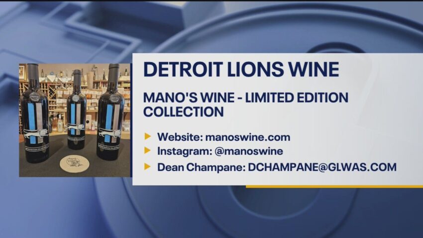 Mano's Wine - Koleksi Edisi Terbatas Detroit Lions Wine